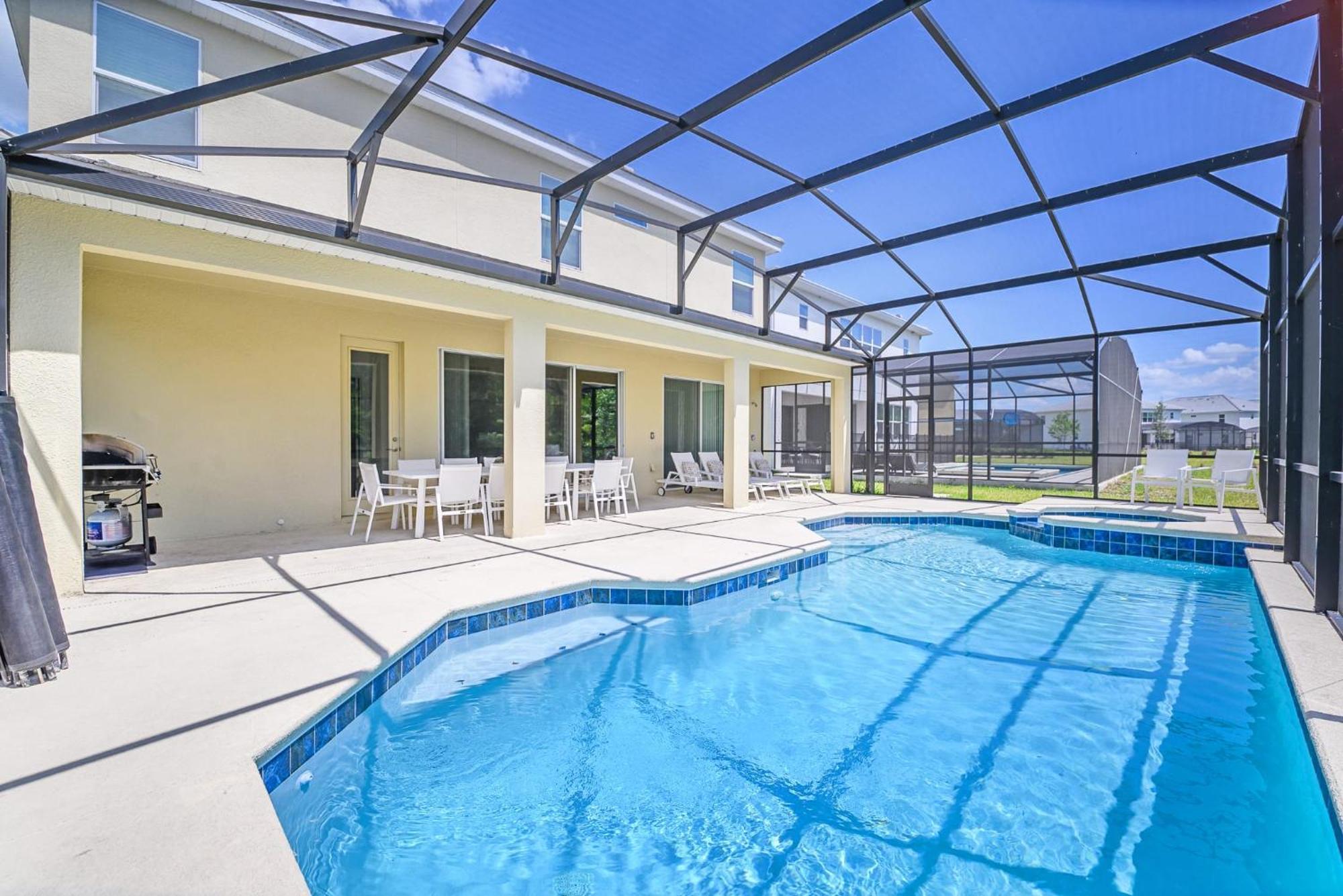 Stunning 9Br Home - Family Resort With Private Pool, Hot Tub, Games Room And Bbq! Kissimmee Kültér fotó